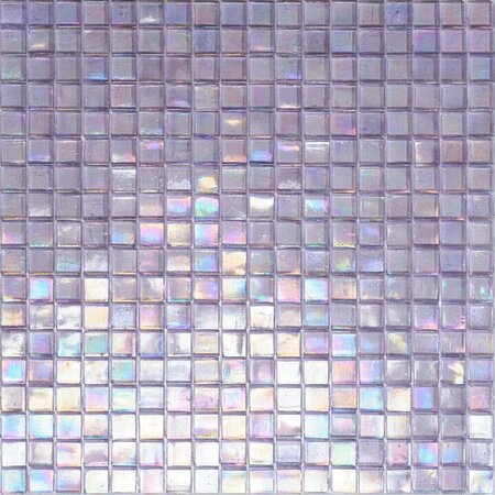 APOLLO TILE Skosh 11.6inx11.6in Glossy Floral Purple Red Glass Mosaic Wall and Floor Tile 18.69 sqft/case, 20PK APLNB88RD221A